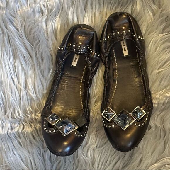 miu miu ballet flats size 38 - Picture 3 of 11